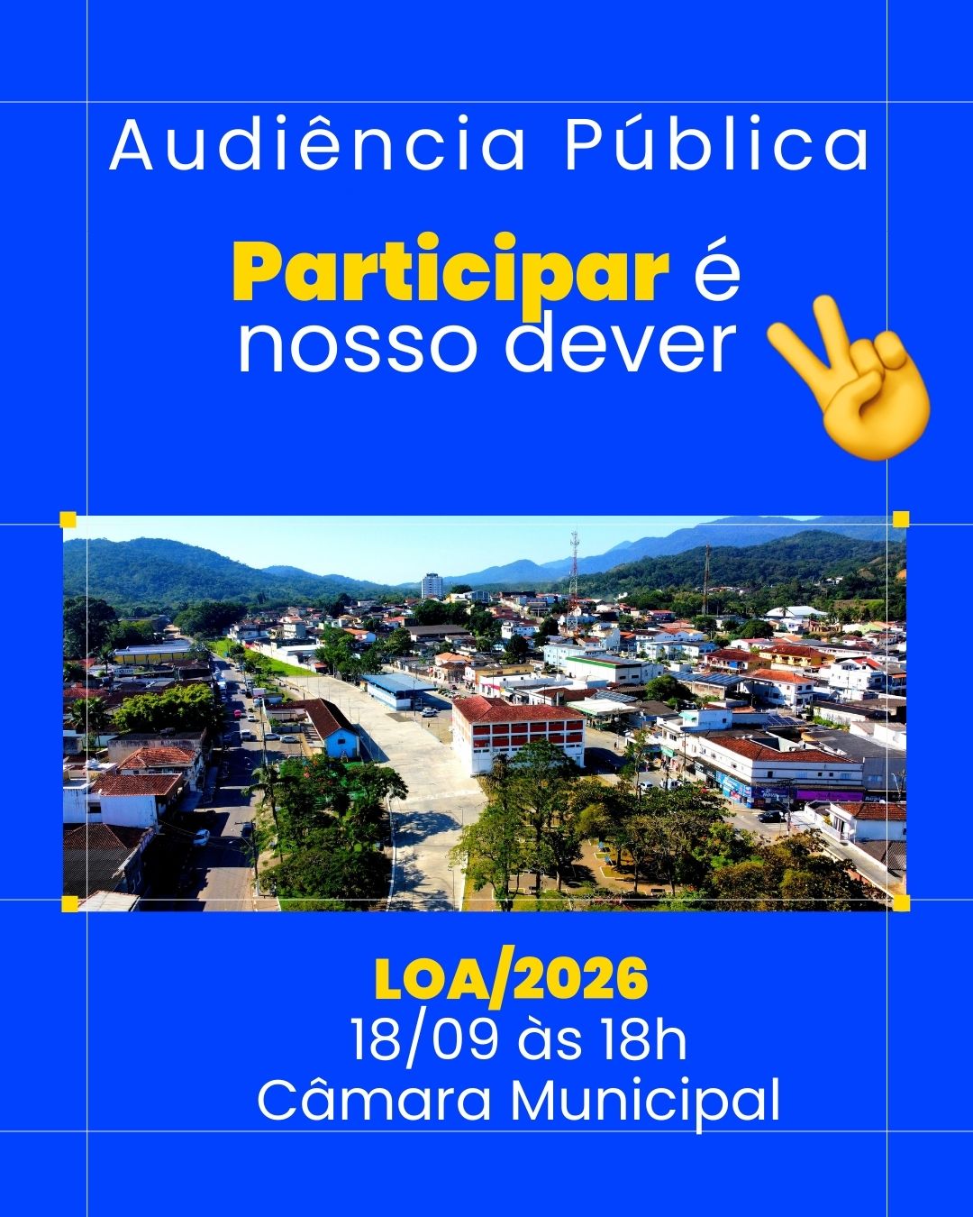 Audiência Pública da Lei Orçamentária Anual 2026: Sua Participação é Fundamental