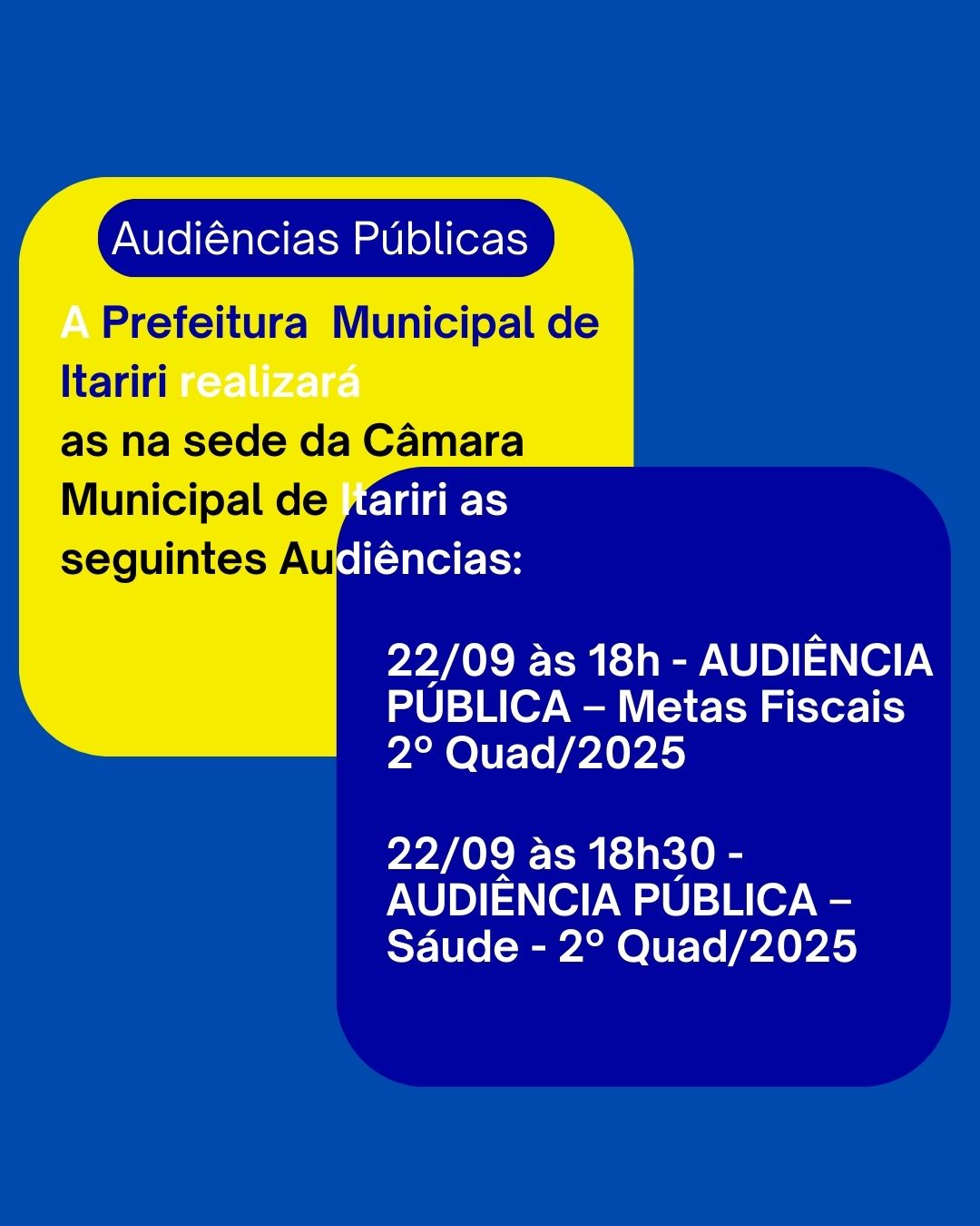Audiência Pública da Sáude e Metas Fiscais - 2º Quadrimetres