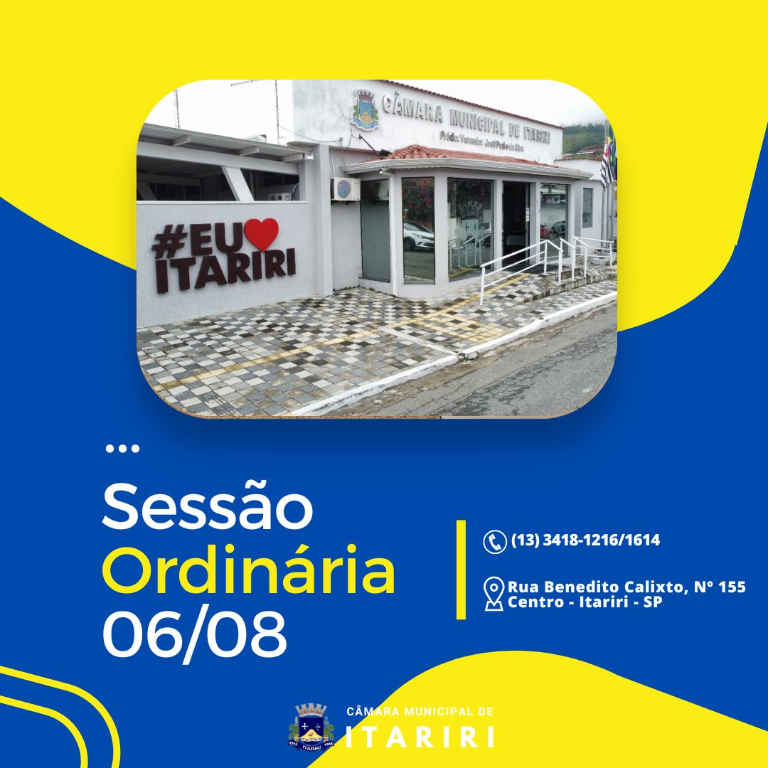 camara-municipal-de-itariri-retoma-sessoes-ordinarias-apos-recesso-parlamentar